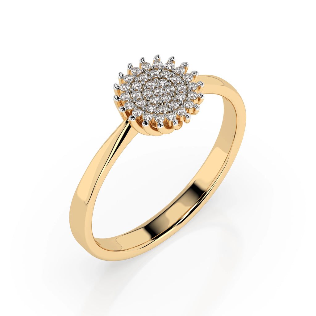 Illusion Ring (Round), 0.15 ct — 101-10171