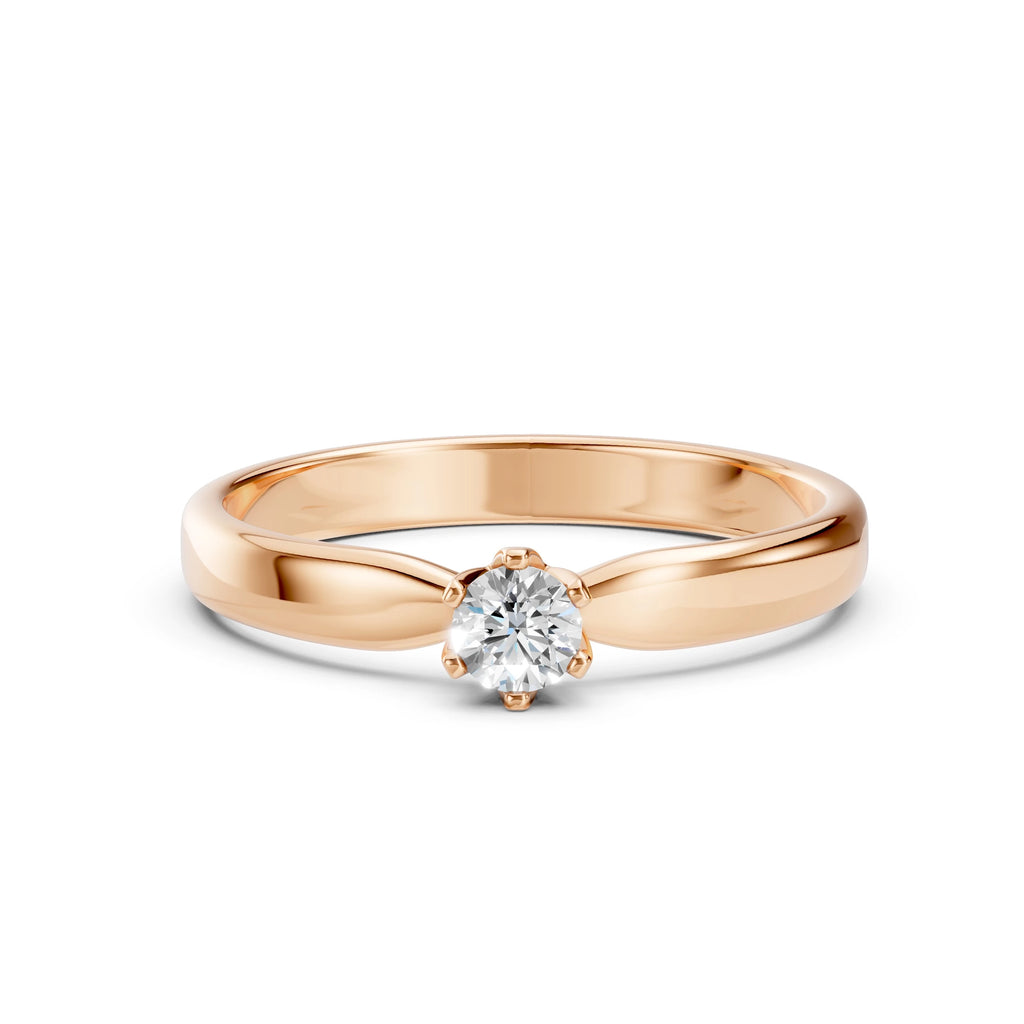 Solitaire Ring (Round), 0.2 ct — 101-10040(3.7)