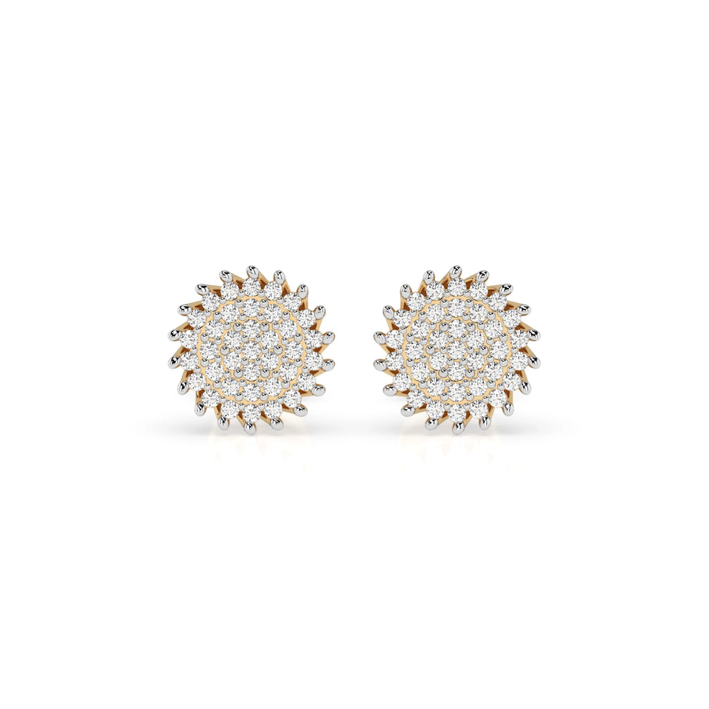 Illusion Earring (Round), 0.3 ct — 102-10171