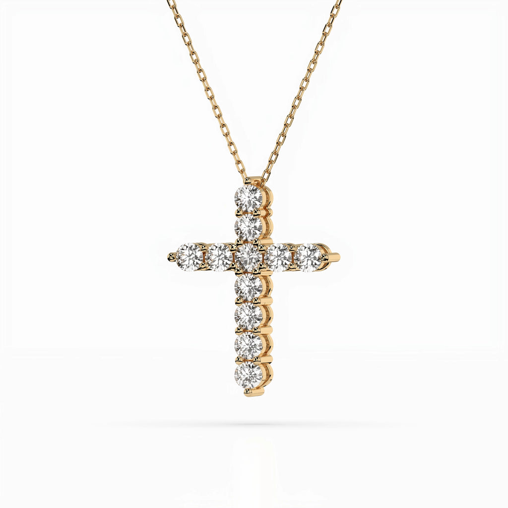 Minimalism Necklace (Round), 1.1 ct — 104-10039(3.0)