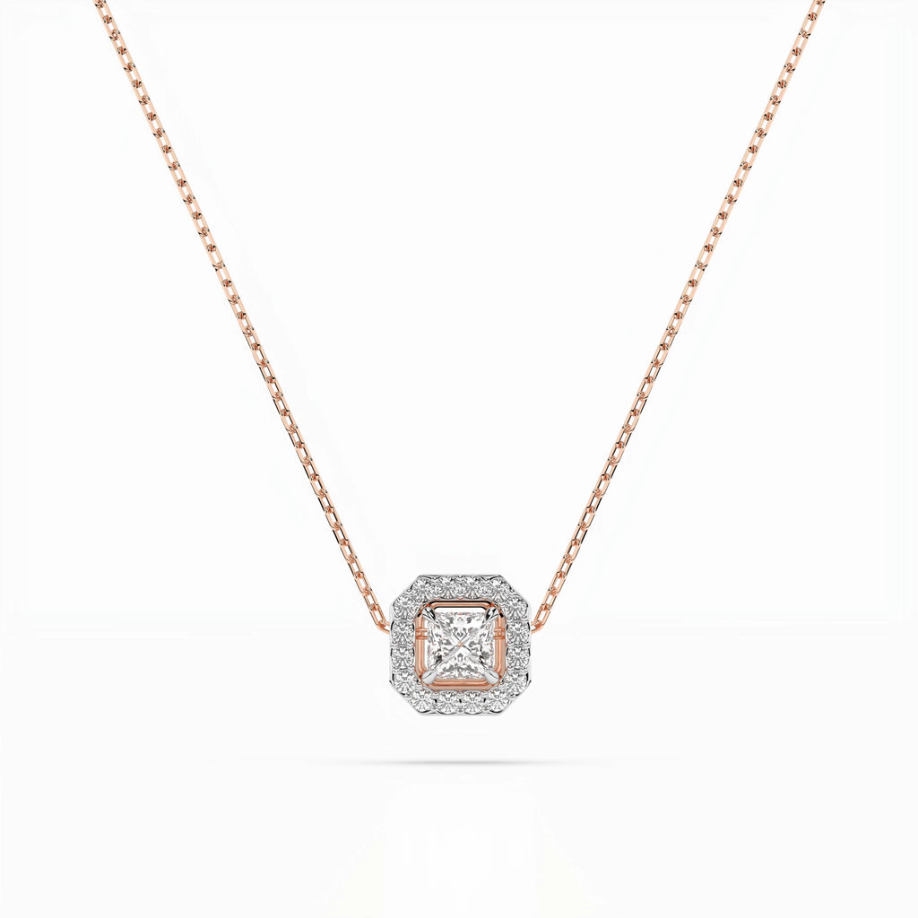 Solitaire Eternity Necklace (Princess), 0.17 ct — 104-10045(3.0)PR