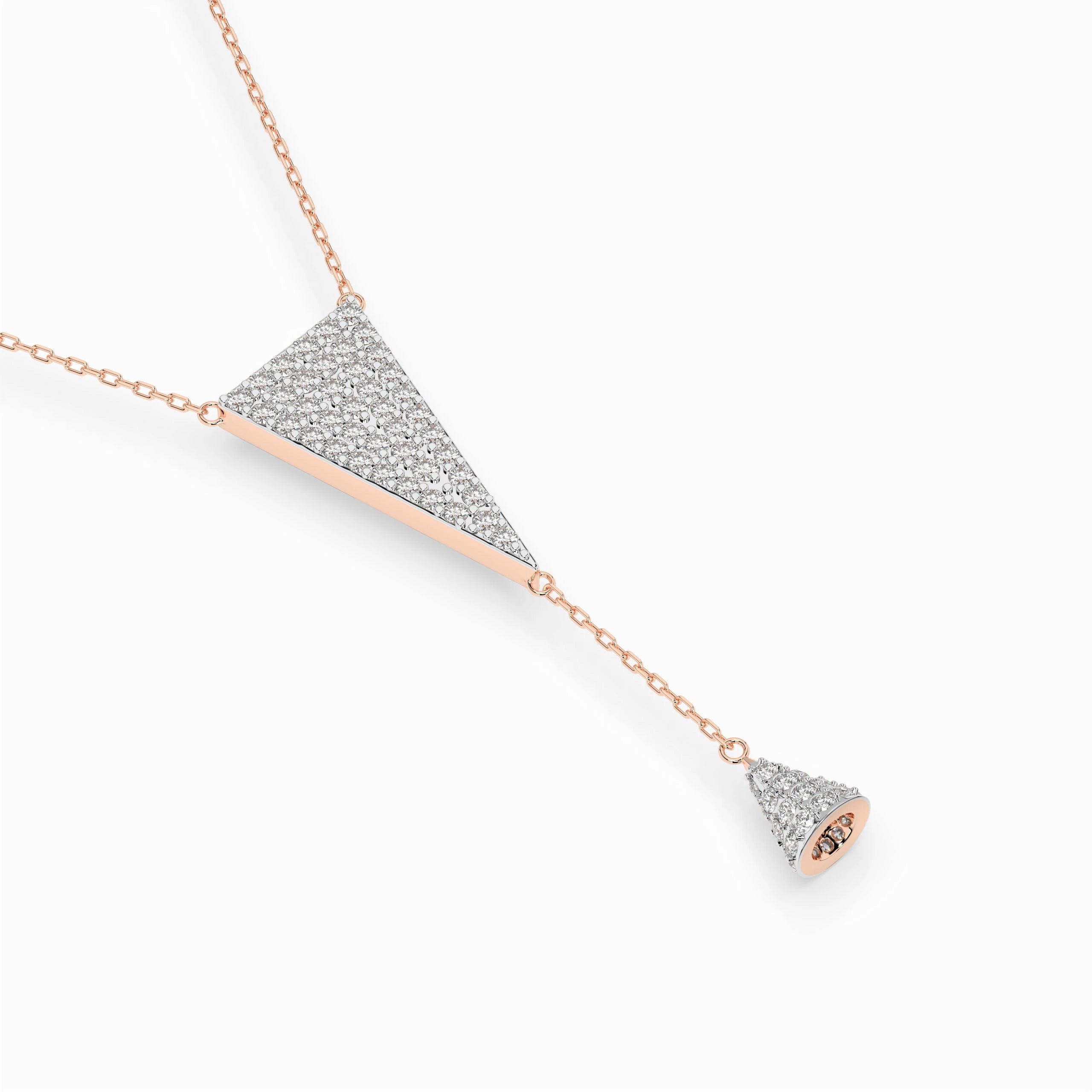 Minimalism Necklace (Round), 0.41 ct — 104-10018/2