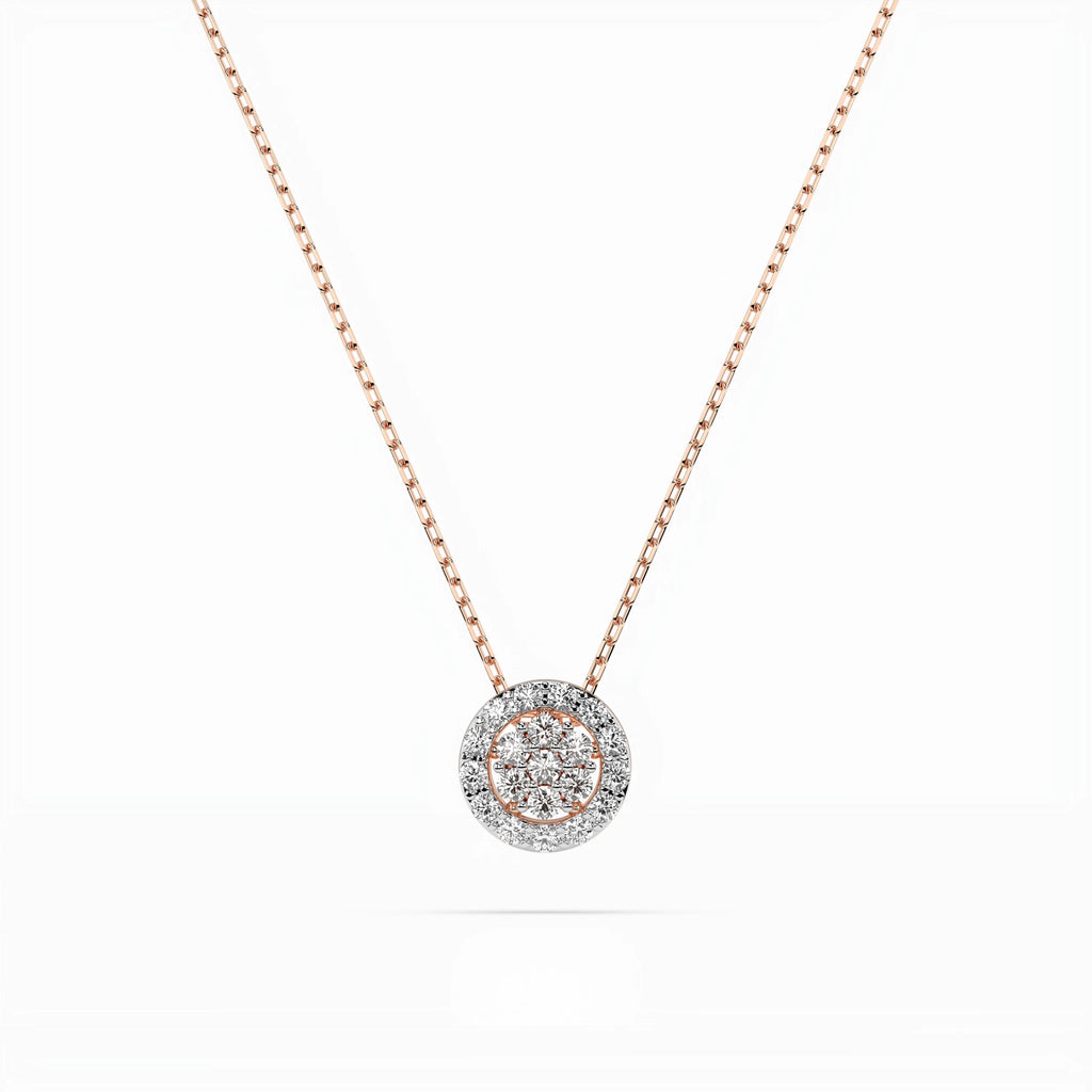 Illusion Necklace (Round), 0.08 ct — 104-10038