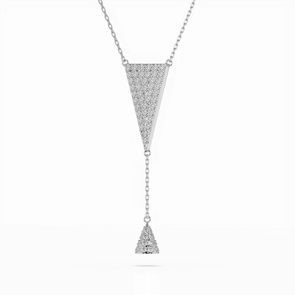 Minimalism Necklace (Round), 0.41 ct — 104-10018/2