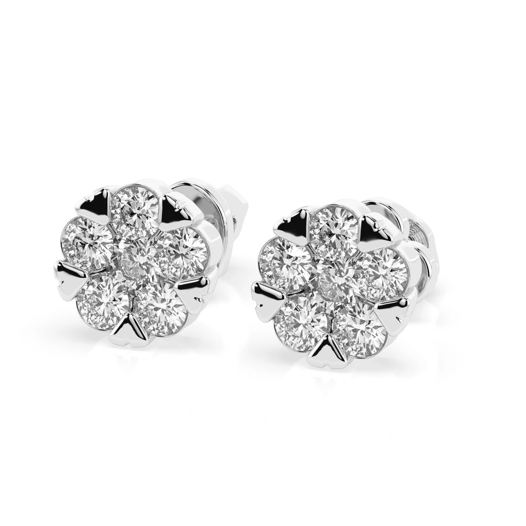 Illusion Earring (Round), 0.2 ct — 102-10015/2(3.0)