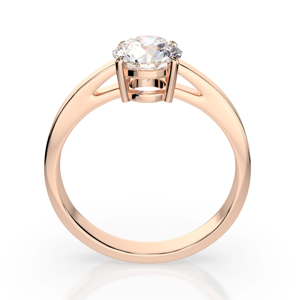 Solitaire Ring (Round), 1.0 ct — 101-10012/1(6.5)