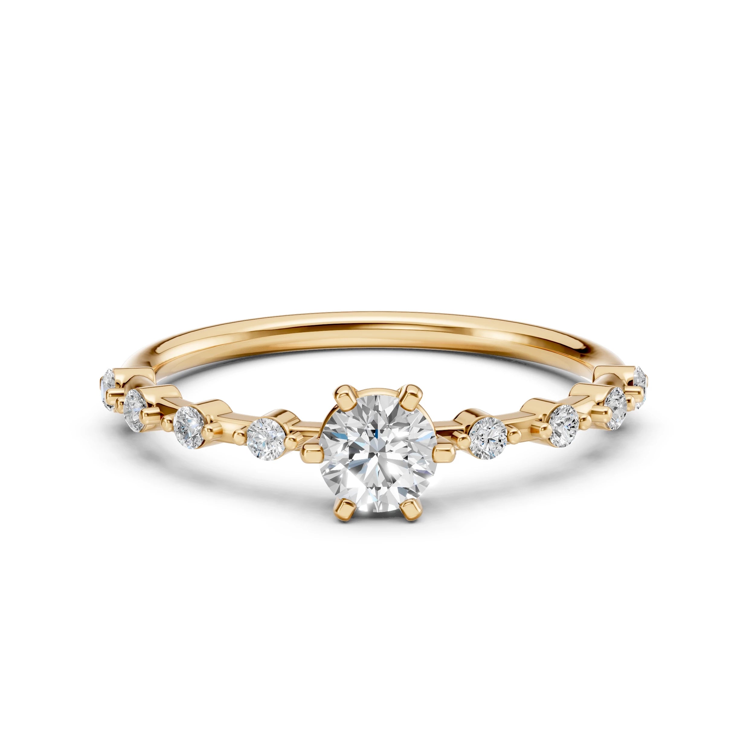Solitaire Eternity Ring (Round), 0.4 ct — 101-10144(4.7)