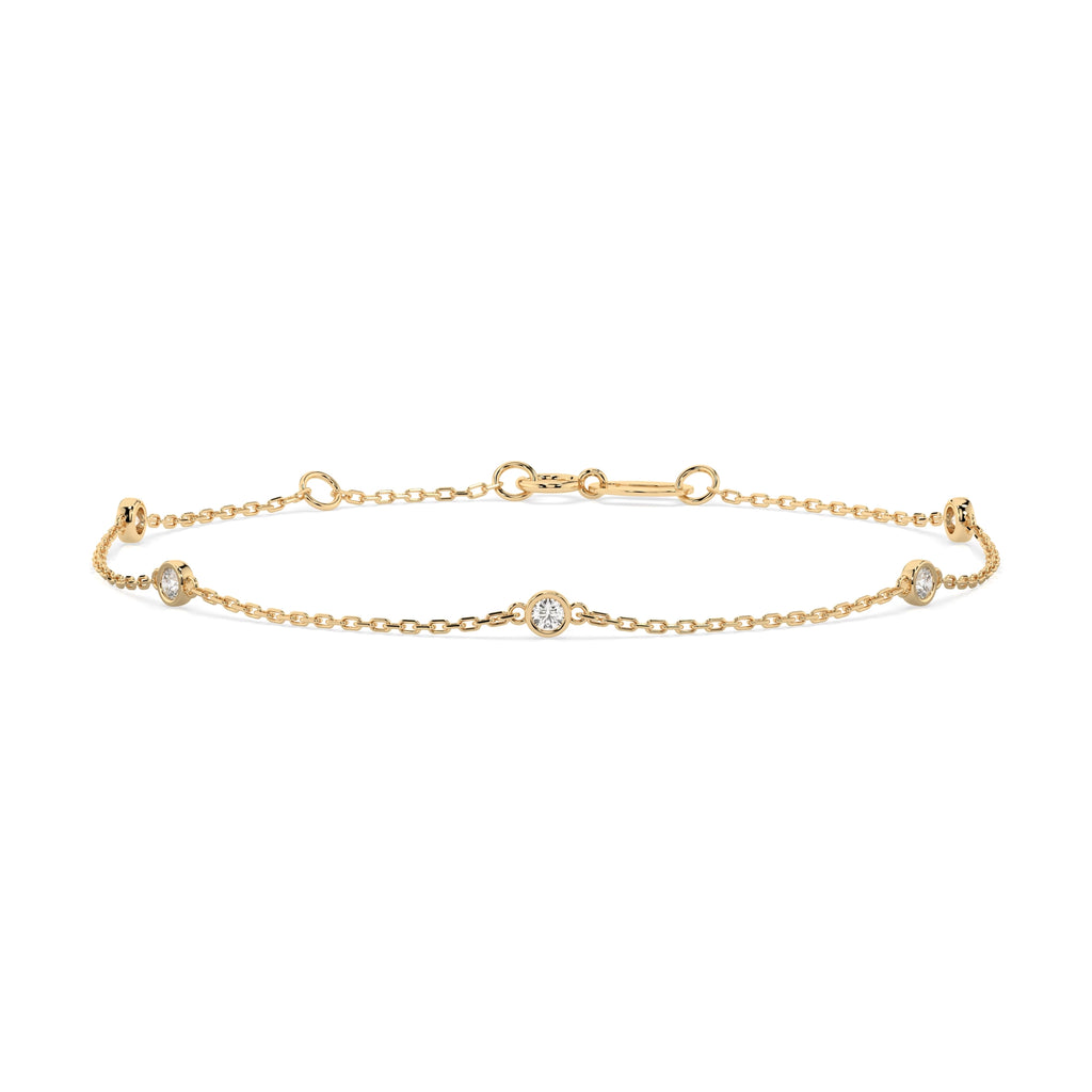 Minimalism Bracelet (Round), 0.14 ct — 105-10008/5(1.9)