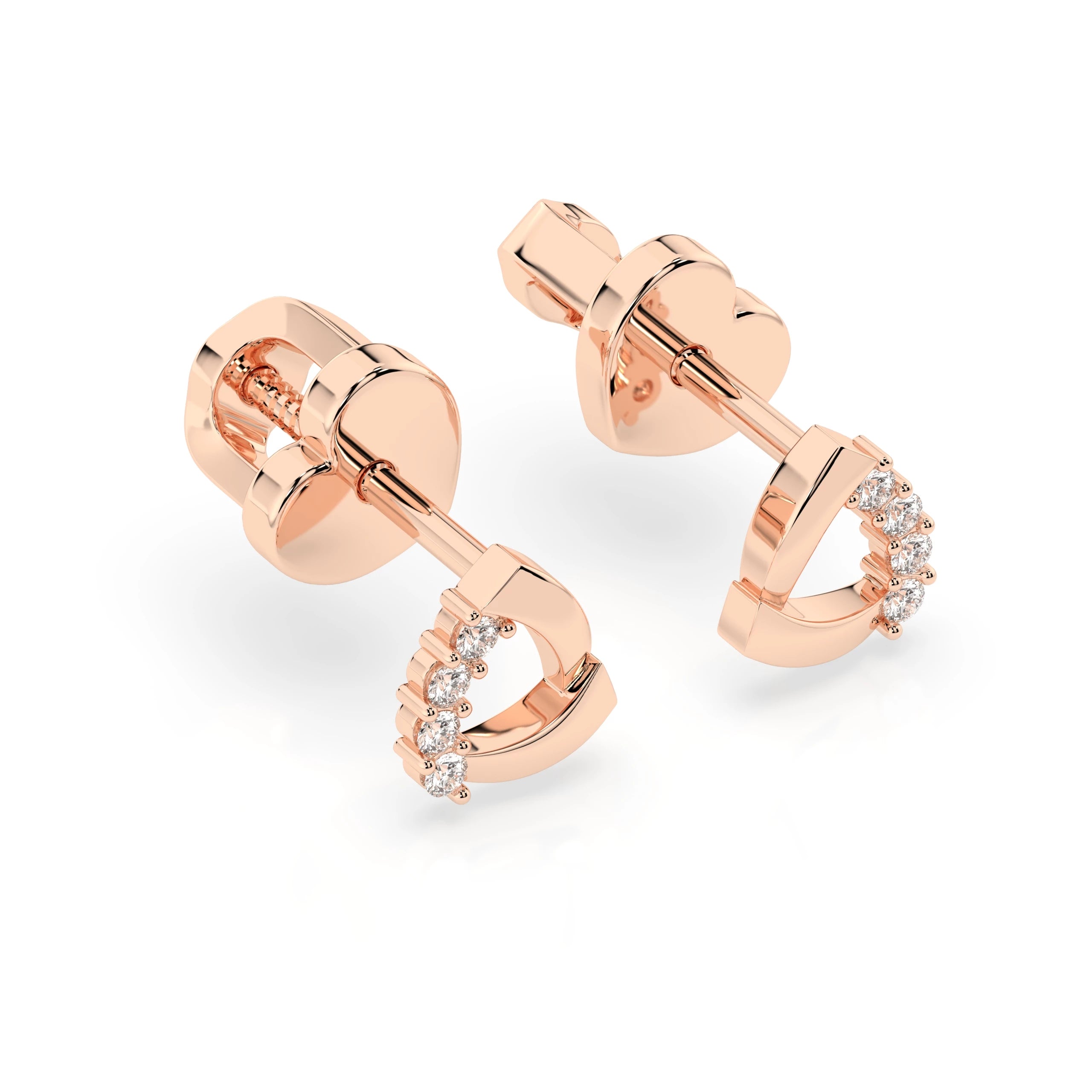 Minimalism Earring (Round), 0.05 ct — 102-10061