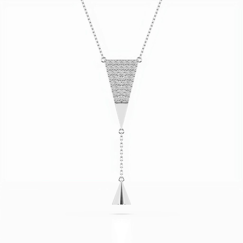 Minimalism Necklace (Round), 0.22 ct — 104-10018