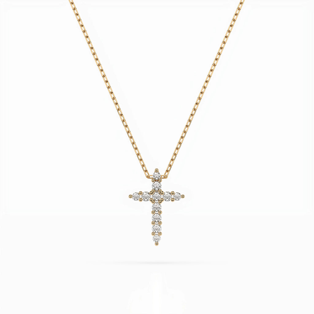 Minimalism Necklace (Round), 0.07 ct — 104-10020