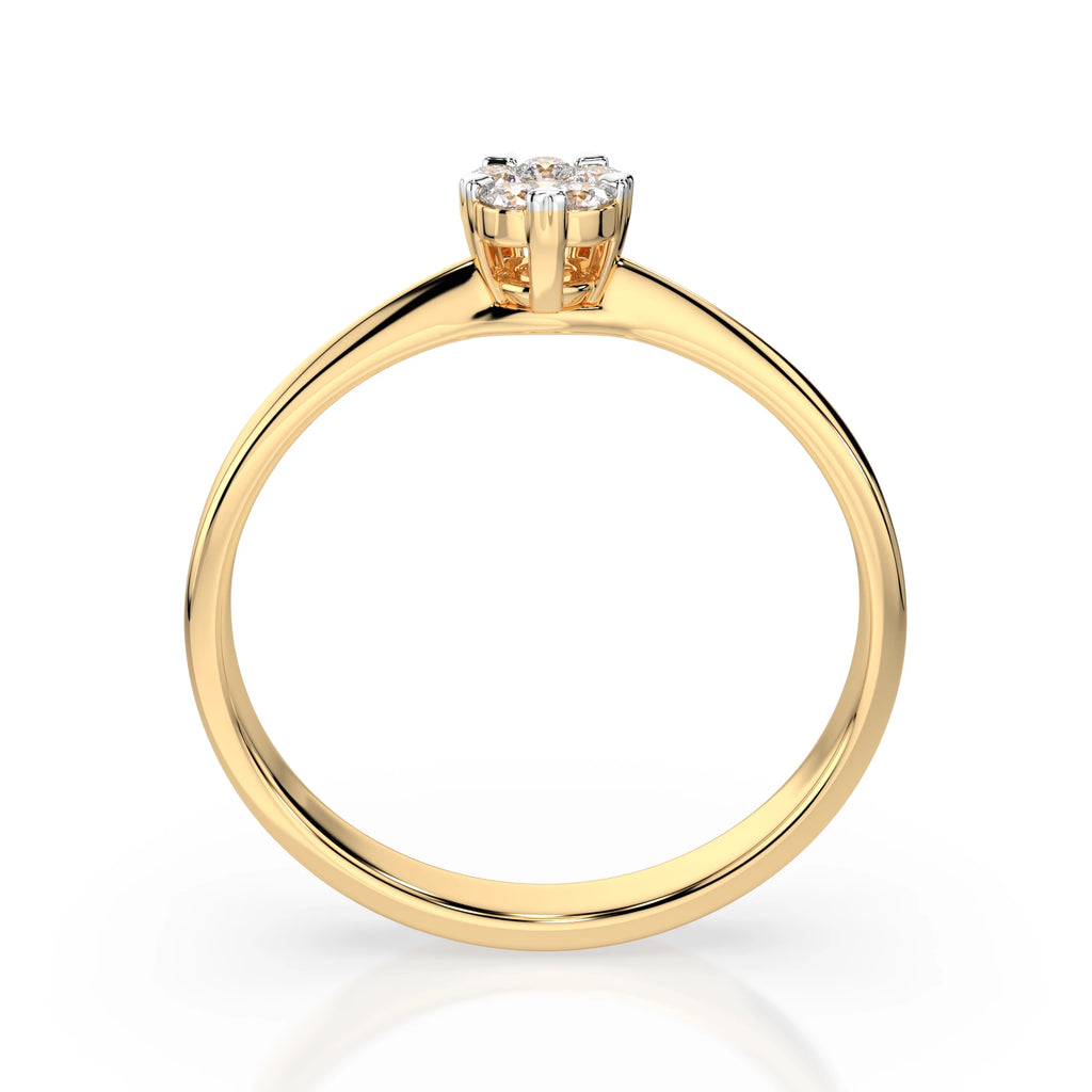 Illusion Ring (Round), 0.03 ct — 101-10015/1(2.0)
