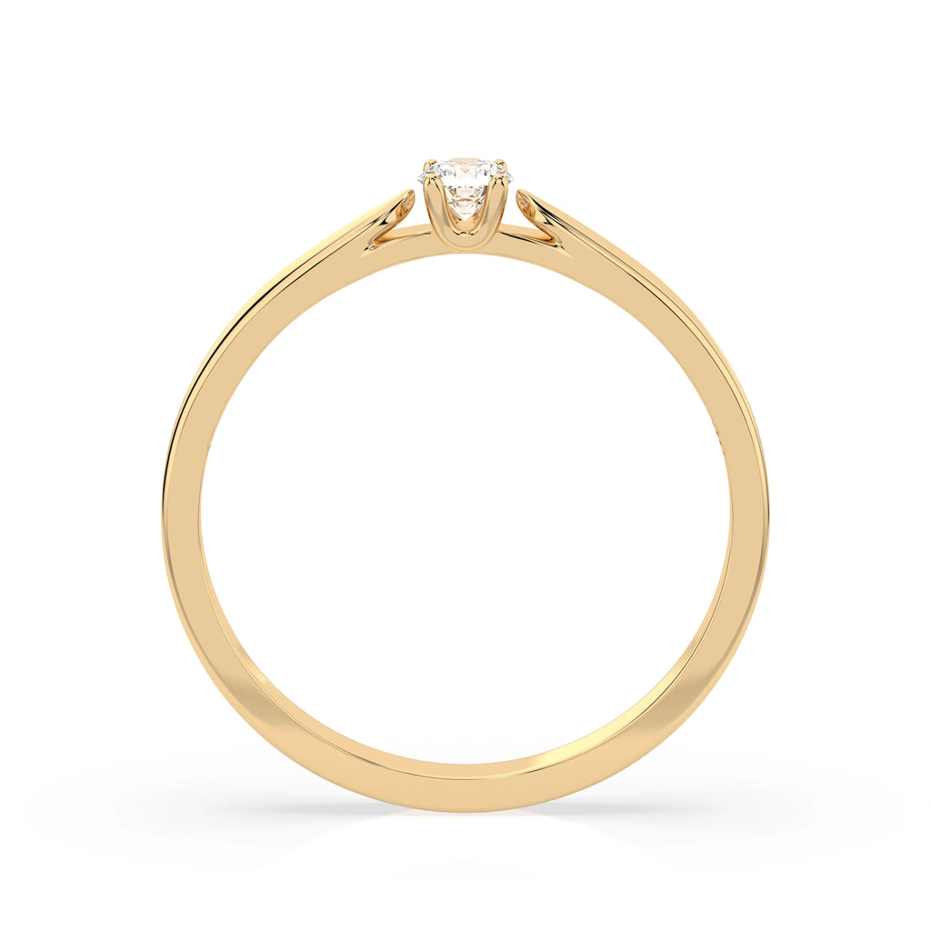 Solitaire Ring (Round), 0.08 ct — 101-10046(2.7)