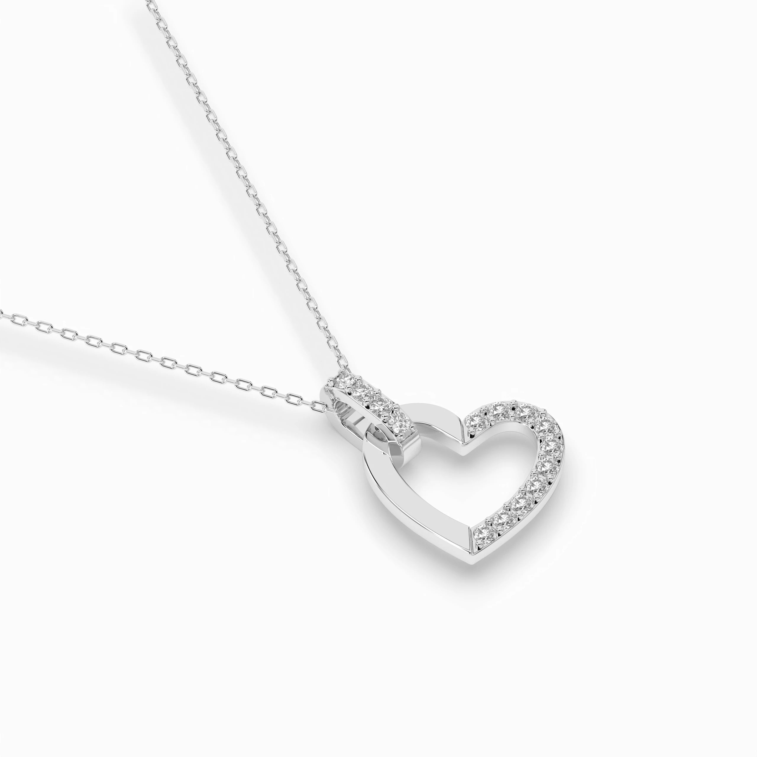 Minimalism Necklace (Round), 0.18 ct — 104-10058