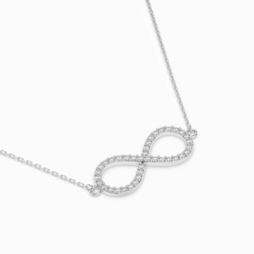 Minimalism Necklace (Round), 0.19 ct — 104-10068