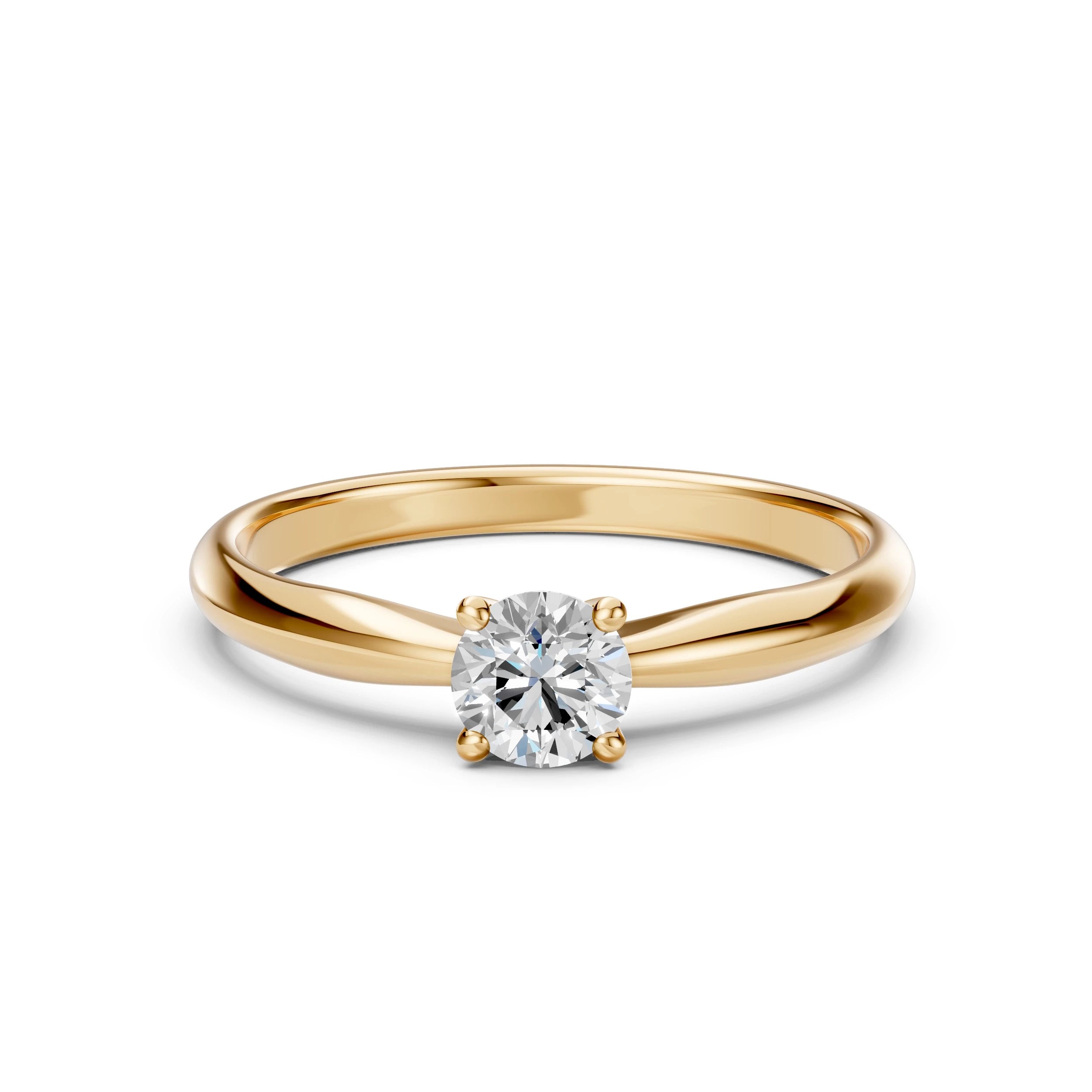 Solitaire Ring (Round), 0.5 ct — 101-10021(5.1)