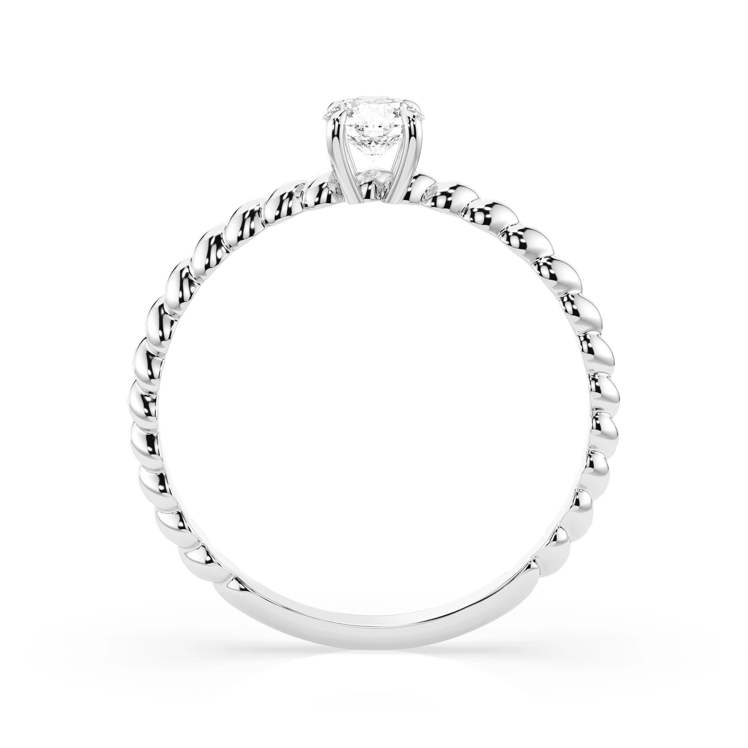 Solitaire Ring (Round), 0.3 ct — 101-10038(4.2)