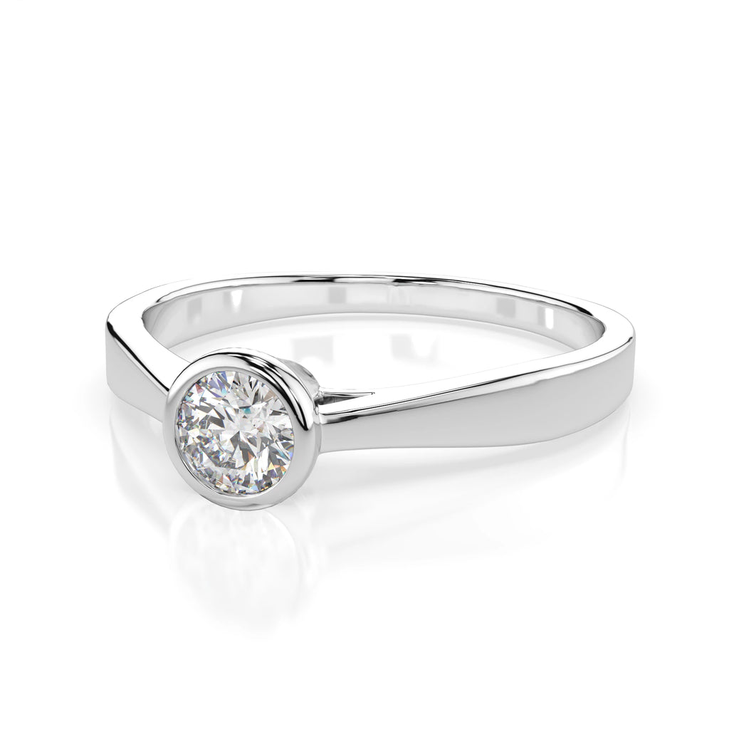 Solitaire Ring (Round), 0.2 ct — 101-10010(3.7)