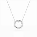 Minimalism Necklace (Round), 0.03 ct — 104-10056