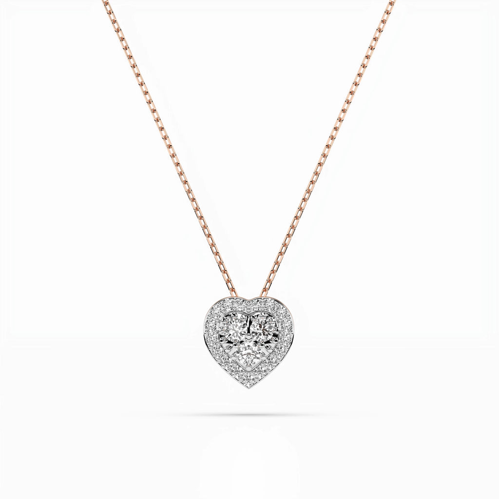 Illusion Necklace (Round), 0.08 ct — 104-10062