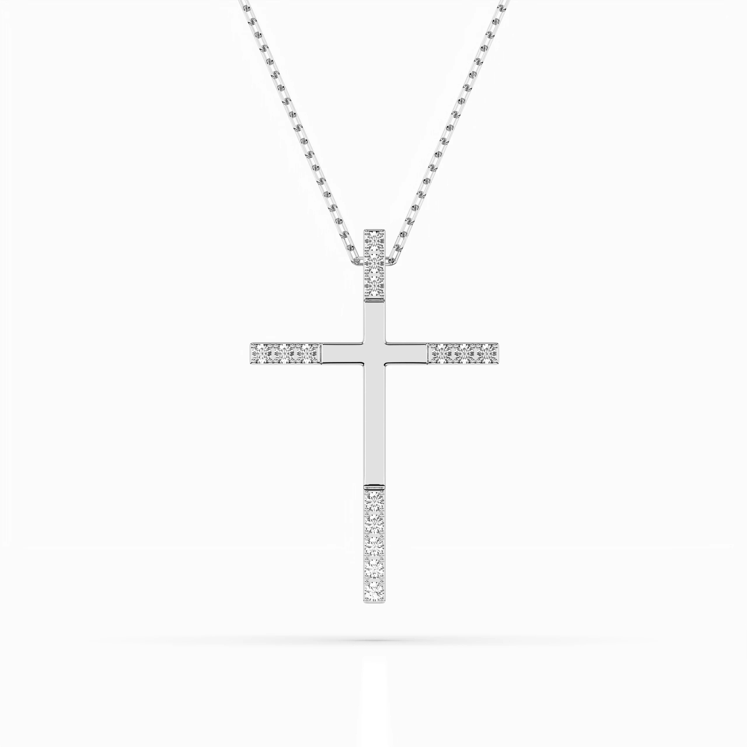 Minimalism Necklace (Round), 0.08 ct — 104-10016