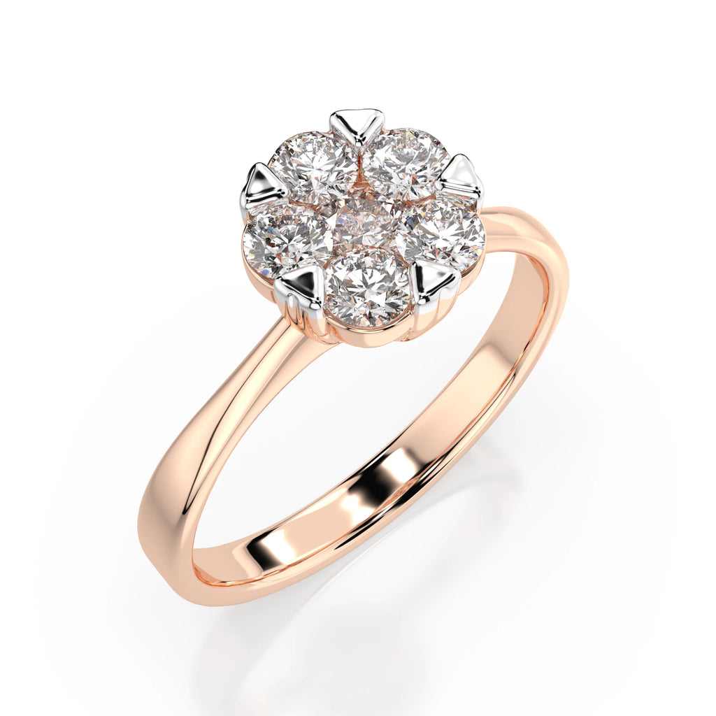 Illusion Ring (Round), 0.15 ct — 101-10015/1(3.4)