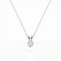Solitaire Necklace (Princess), 0.3 ct — 104-10070(0.30)PR