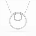 Minimalism Necklace (Round), 0.13 ct — 104-10054