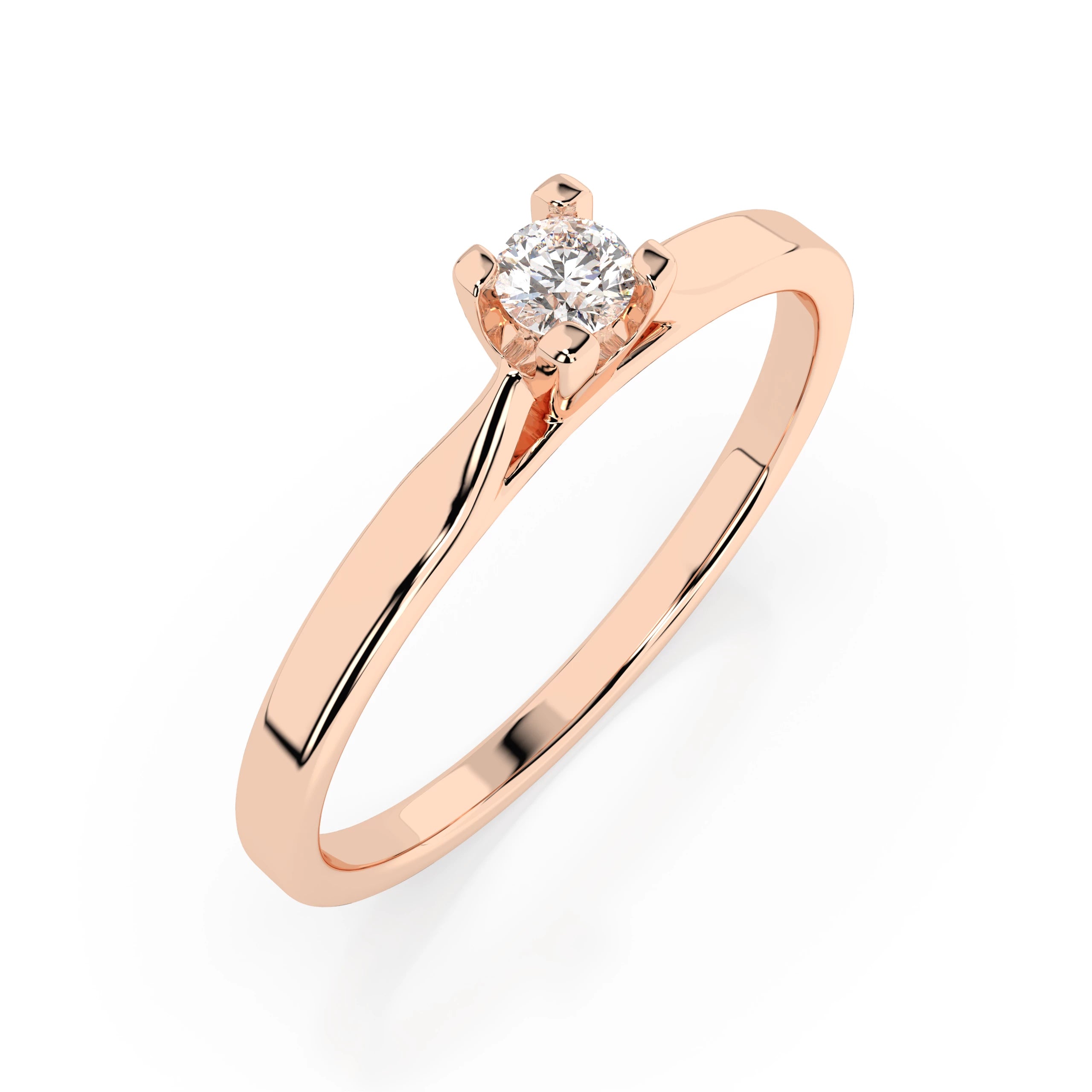 Solitaire Ring (Round), 0.06 ct — 101-10034(2.5)