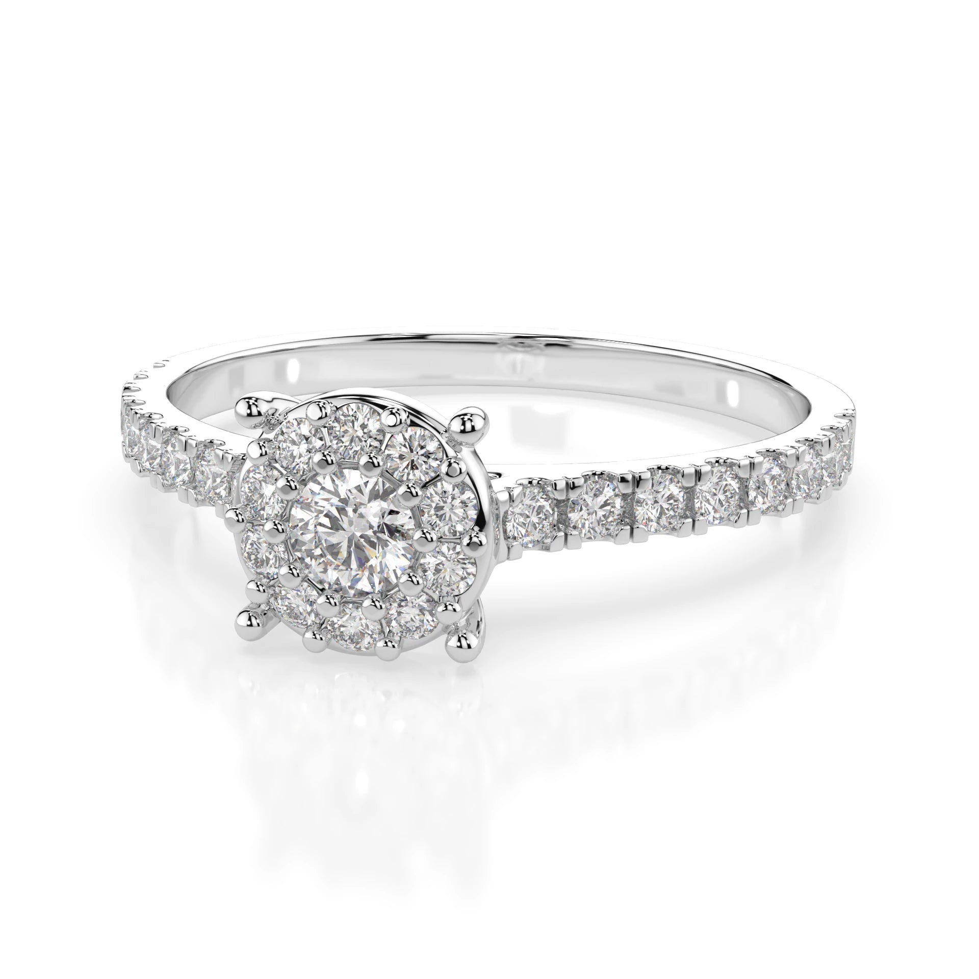 Solitaire Eternity Ring (Round), 0.15 ct — 101-10017(3.4)