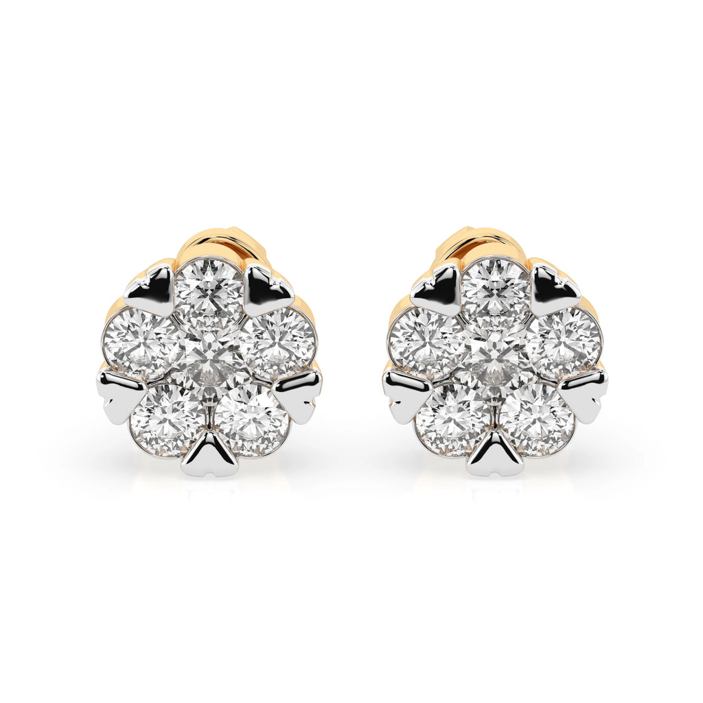 Illusion Earring (Round), 0.2 ct — 102-10015/2(3.0)
