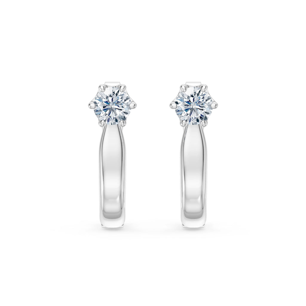 Solitaire English Lock Earring, 0.5 ct — 102-10040(4.0)
