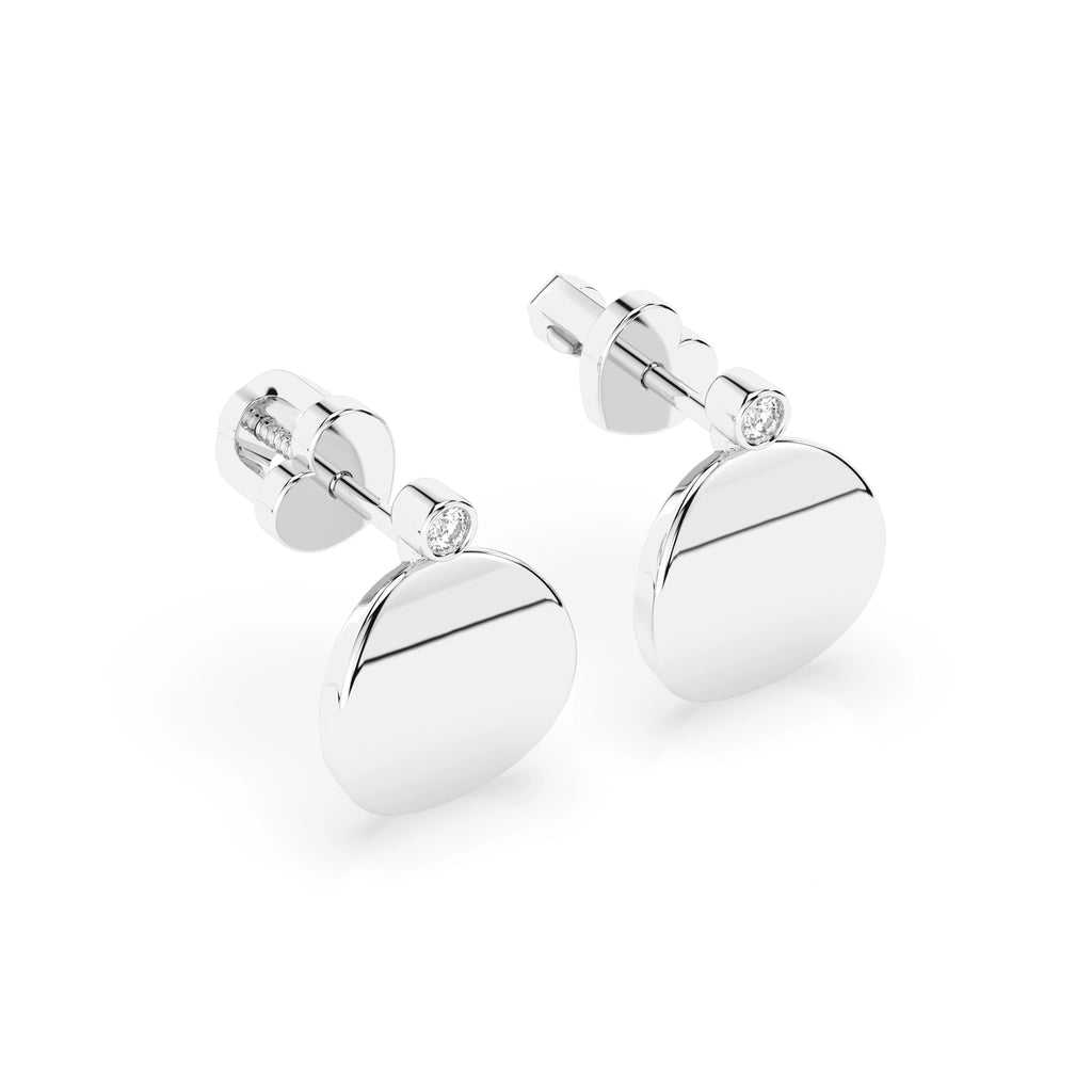 Minimalism Earring (Round), 0.04 ct — 102-10067