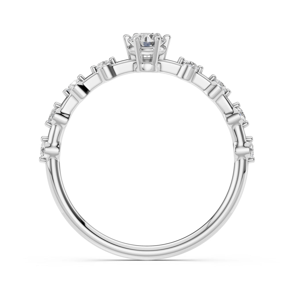 Solitaire Eternity Ring (Round), 0.2 ct — 101-10144(3.7)