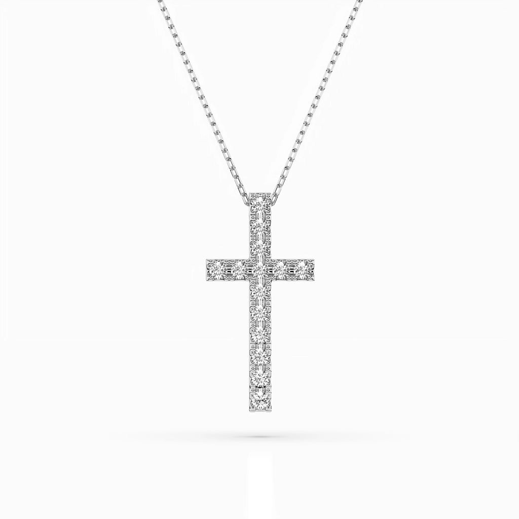 Minimalism Necklace (Round), 0.2 ct — 104-10025