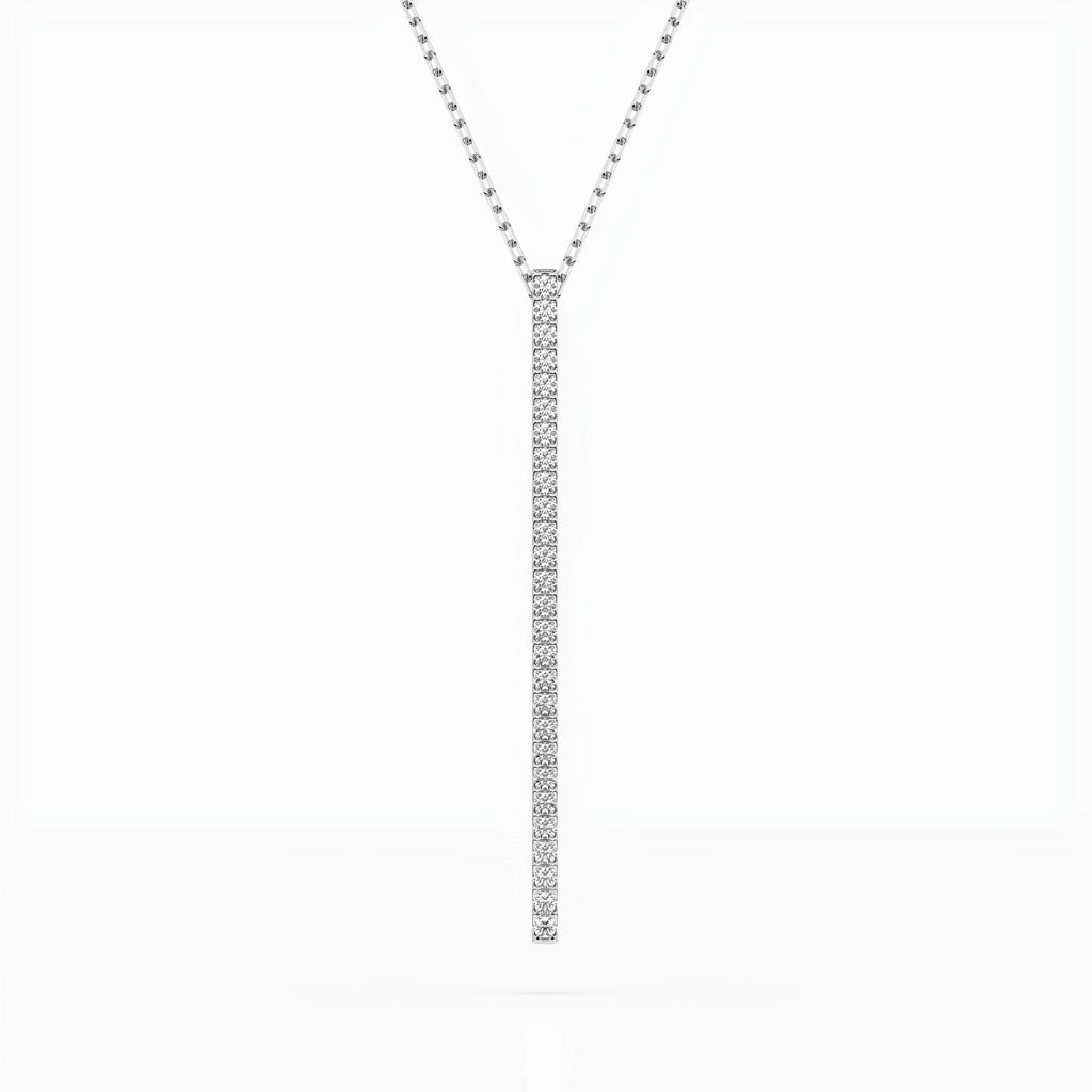 Minimalism Necklace (Round), 0.14 ct — 104-10050