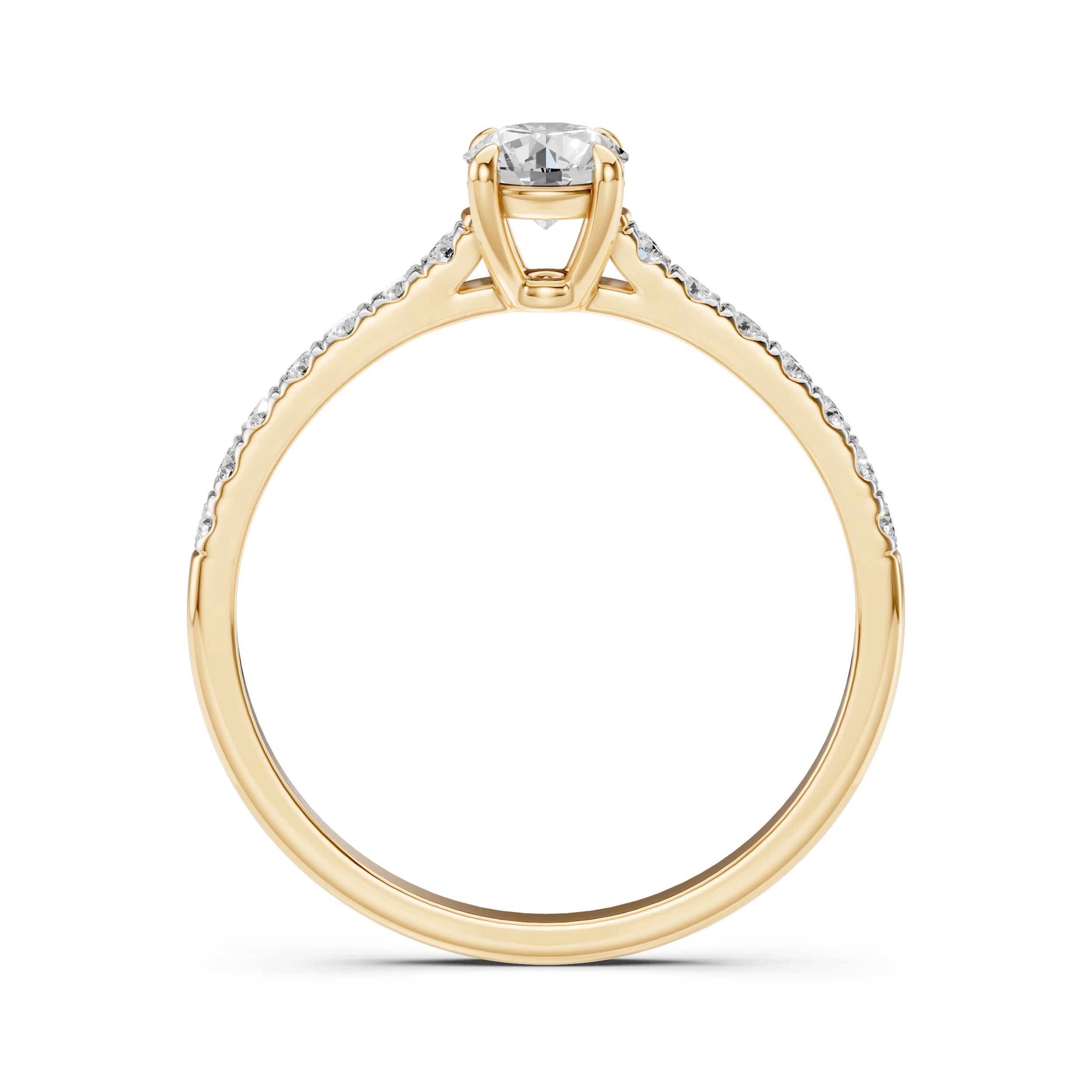 Solitaire Eternity Ring (Round), 0.4 ct — 101-10094(4.7)