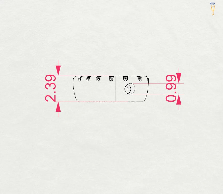 Minimalism Necklace (Round), 0.09 ct — 104-10051