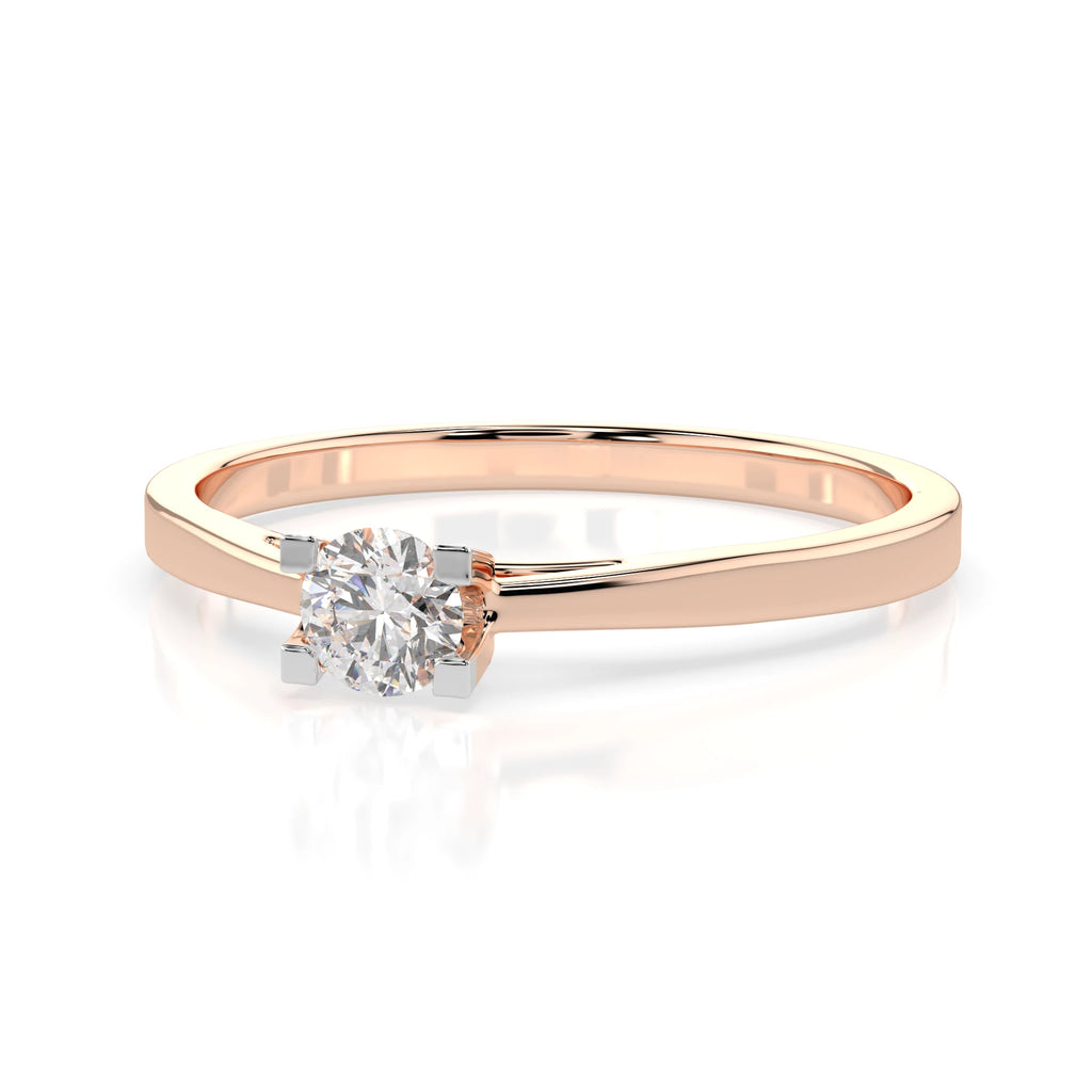 Solitaire Ring (Round), 0.15 ct — 101-10020(3.4)
