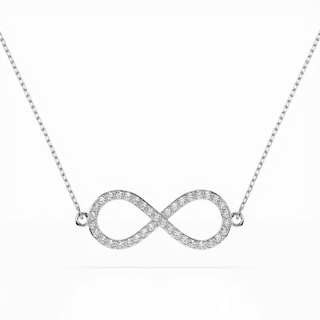 Minimalism Necklace (Round), 0.19 ct — 104-10068