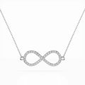 Minimalism Necklace (Round), 0.19 ct — 104-10068