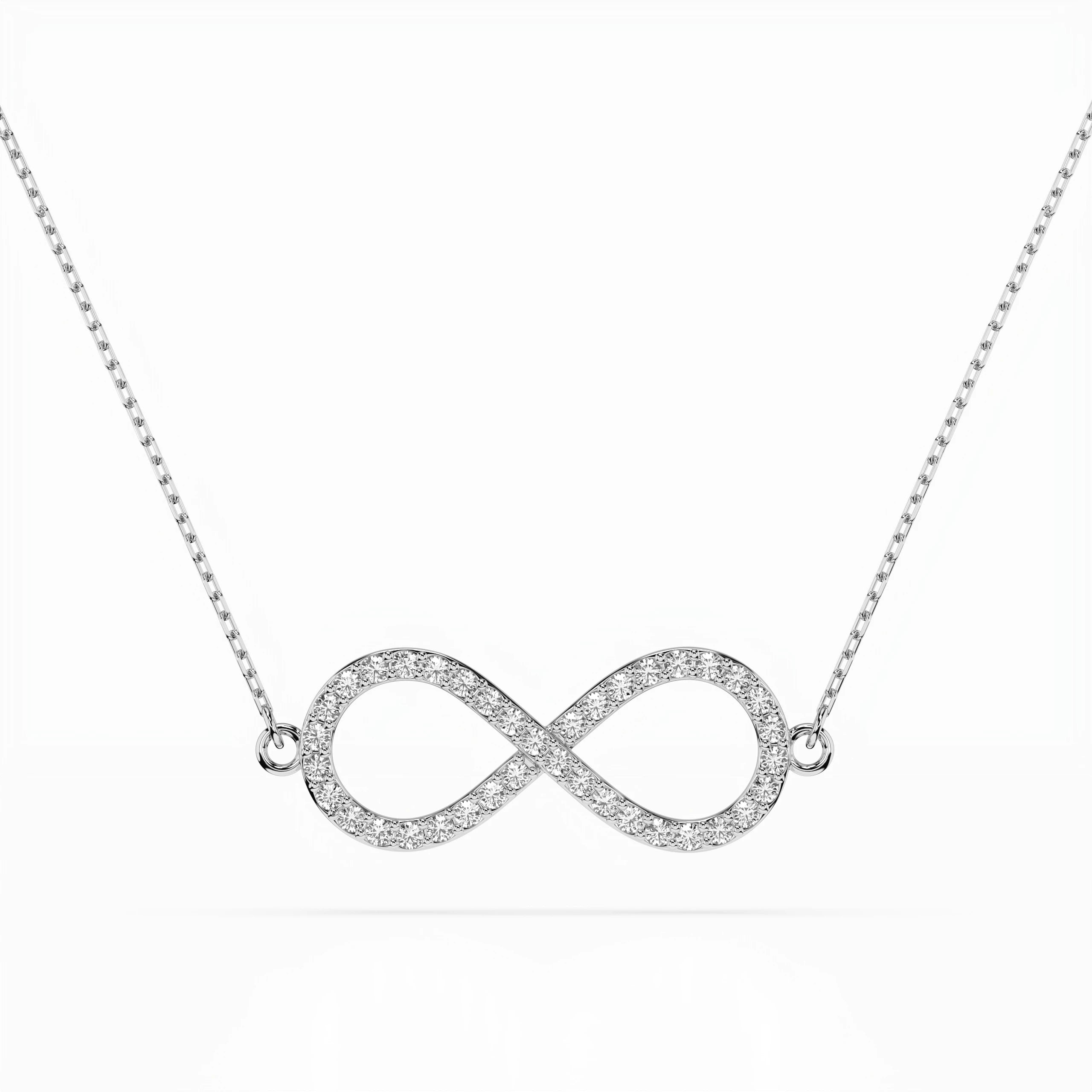 Minimalism Necklace (Round), 0.19 ct — 104-10068