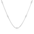 Minimalism Necklace (Round), 0.07 ct — 104-10080/5(1.4)