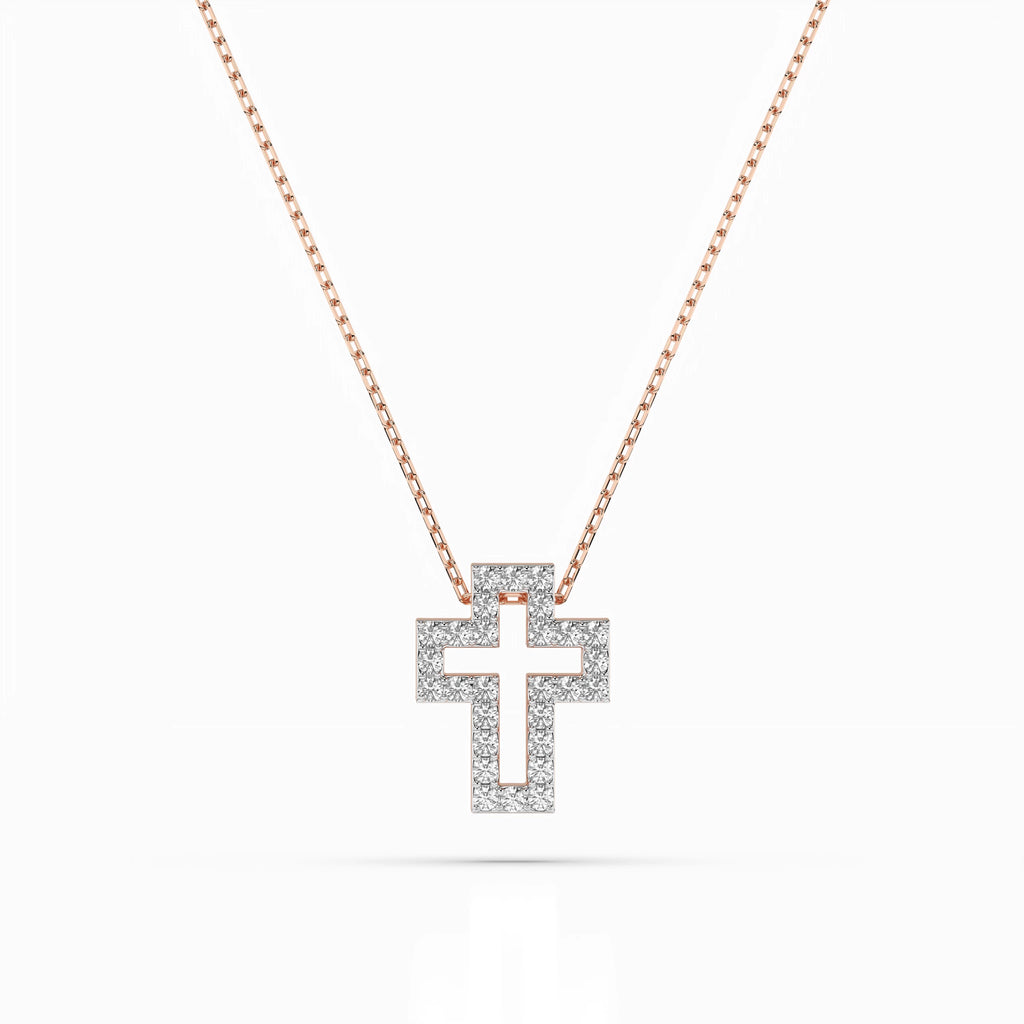 Minimalism Necklace (Round), 0.17 ct — 104-10030