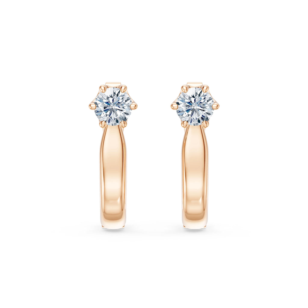 Solitaire English Lock Earring, 0.5 ct — 102-10040(4.0)