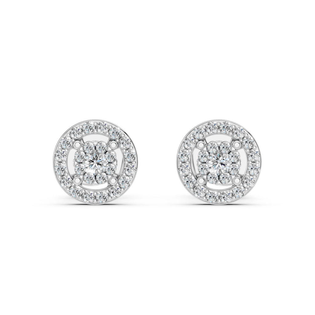 Illusion Earring (Round), 0.06 ct — 102-10018(2.0)