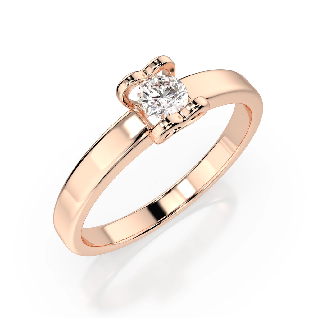 Solitaire Ring (Round), 0.15 ct — 101-10013(3.4)