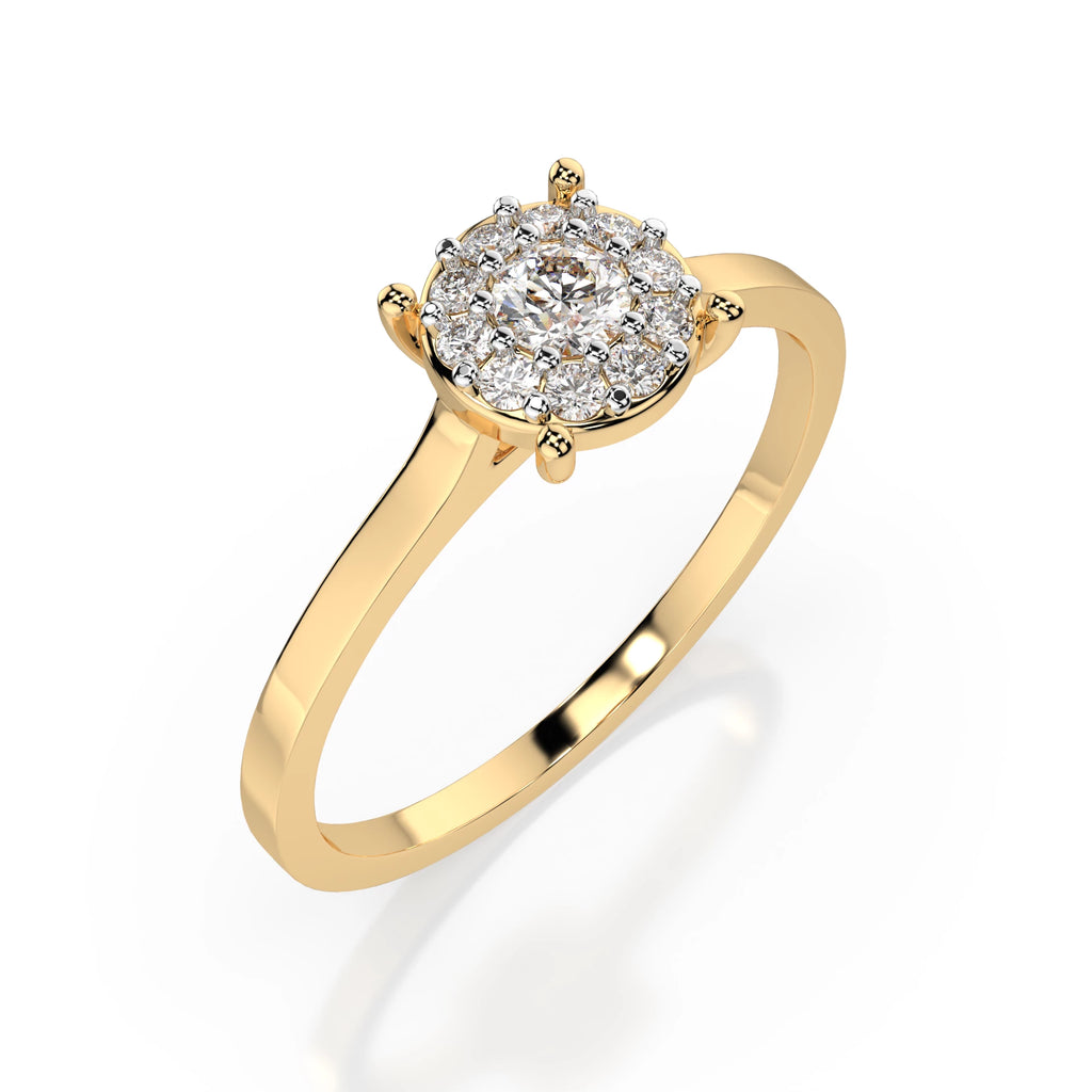 Solitaire Eternity Ring (Round), 0.1 ct — 101-10017/1(3.0)