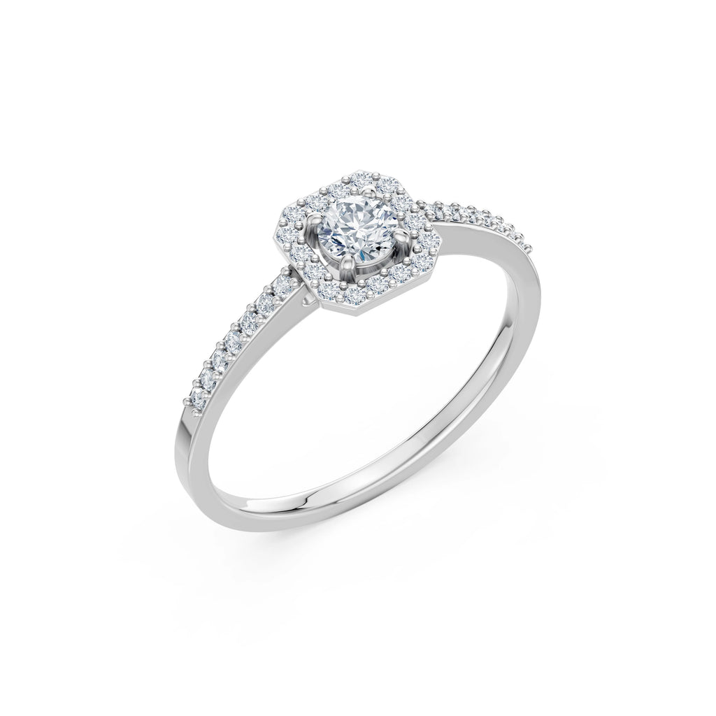 Solitaire Eternity Ring, 0.2 ct — 101-10118/2(3.7)