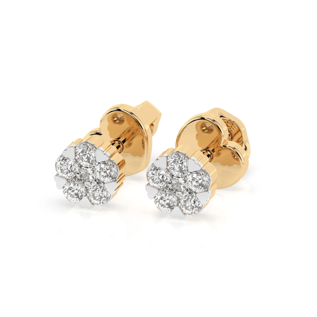 Illusion Earring (Round), 0.03 ct — 102-10015/2(1.5)